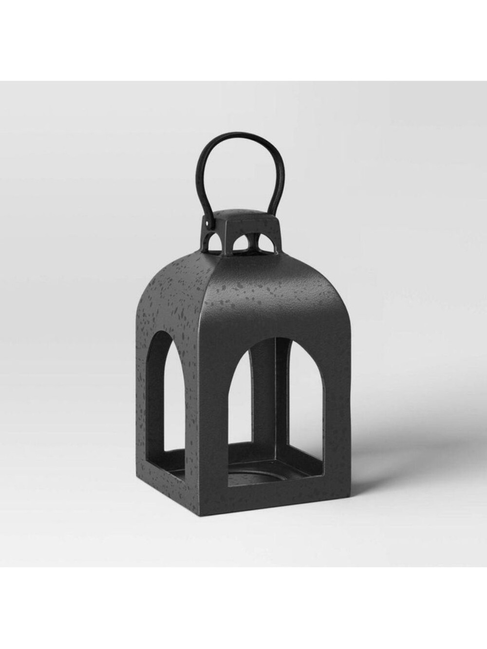 Threshold Black Metal Arch Lantern. 13” H x 7 1/4 “W